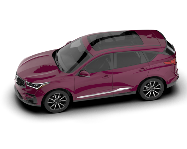 Pembe kompakt araba beyaz arka planda izole edilmiş. 3 Boyutlu Hazırlama.