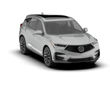 Beyaz arka planda modern bir araba. 3d oluşturma.