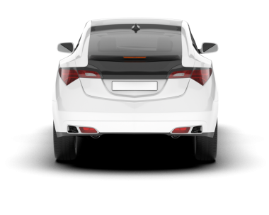 Modern araba geri görüşü. 3d oluşturma