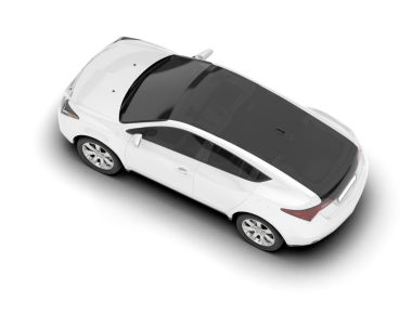 beyaz araba üzerinde beyaz izole