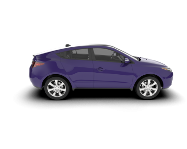 beyaz arkaplanda mor modern araba