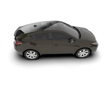 beyaz arkaplanda izole edilmiş araba 3 boyutlu görüntüleme