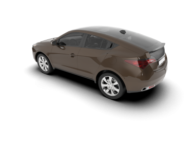 Beyaz arka planda bir araba. yüksek çözünürlüklü 3d