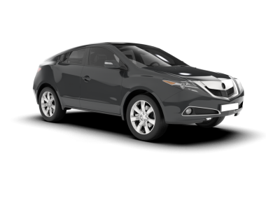 Beyaz arka planda modern lüks bir araba. 3d oluşturma