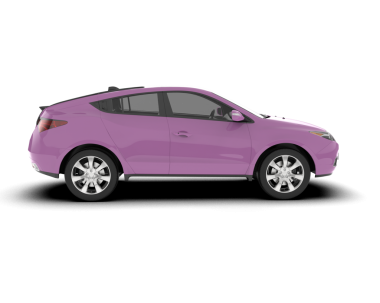 Beyaz arka plan üzerinde pembe araba