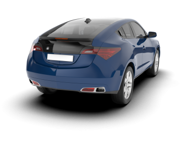 Beyaz arkaplandaki araba 3 boyutlu görüntüleme