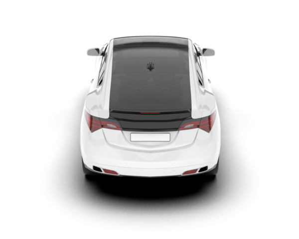 araba beyaz arkaplanda izole edildi.