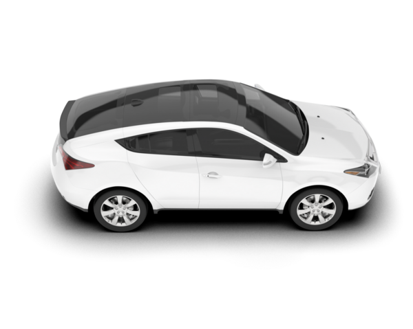 beyaz araba beyaz zemin üzerine izole