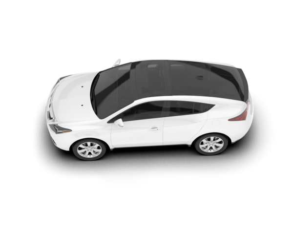 Gerçekçi bir araba. 3d illüstrasyon