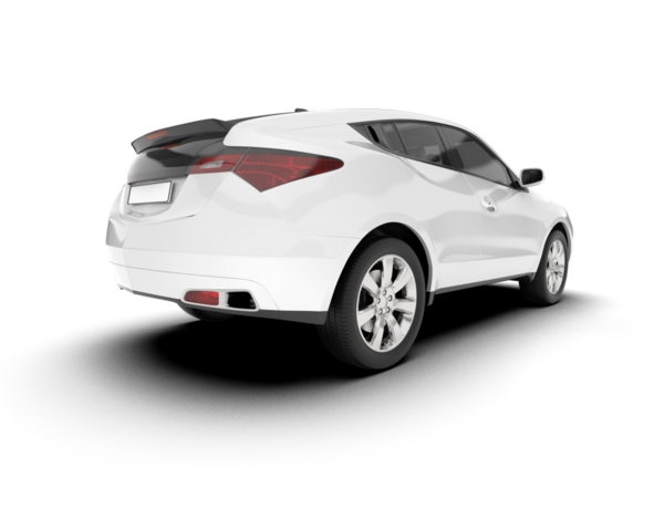 Gerçekçi bir araba. yan görünüm