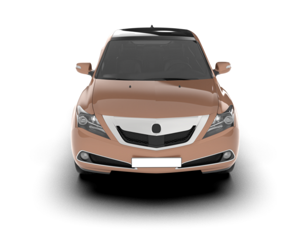 araba beyaz arkaplanda izole edildi