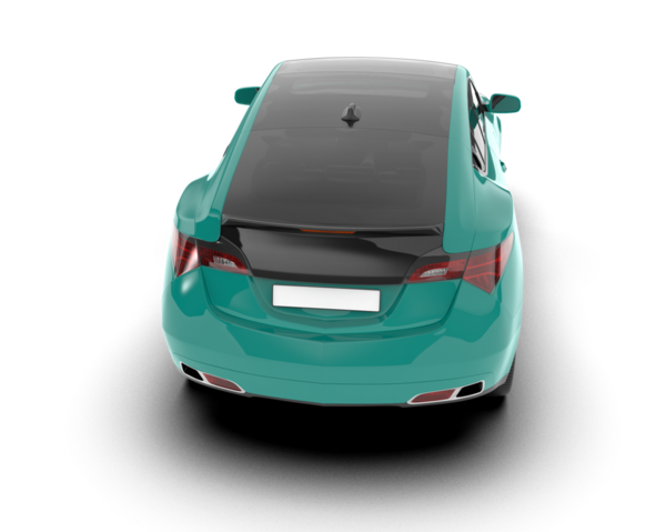 3 boyutlu illüstrasyon. beyaz arkaplandaki araba