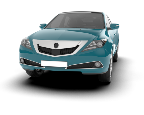 Beyaz arkaplandaki araba