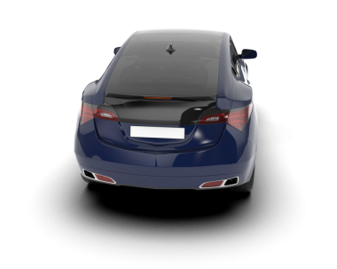 beyaz arka planda modern araba