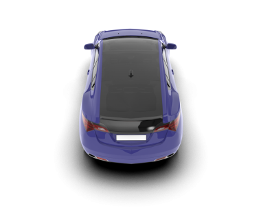 modern araba beyaz arka planda izole edildi. 3 boyutlu çizim - illüstrasyon