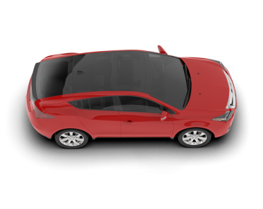 araba kırmızı rengi beyaz arkaplanda izole edildi