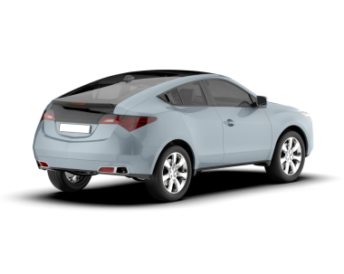 Modern araba beyaz arka planda izole edilmiş. 3 boyutlu - 3 boyutlu.