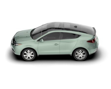 Beyaz arka planda bir araba. 3d oluşturma.