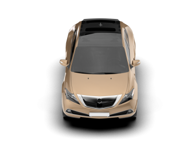 Siyah arka planda modern bir araba. 3d oluşturma