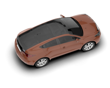 beyaz arka planda modern araba