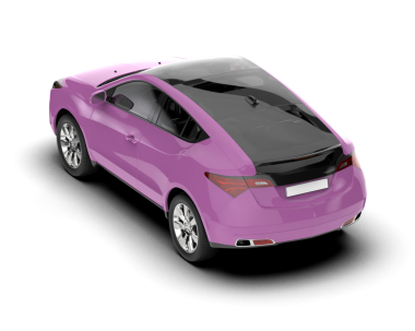 modern araba beyaz üzerine izole