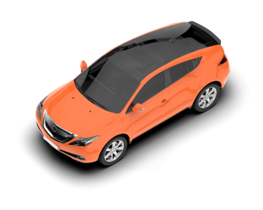 beyaz arka planda modern araba