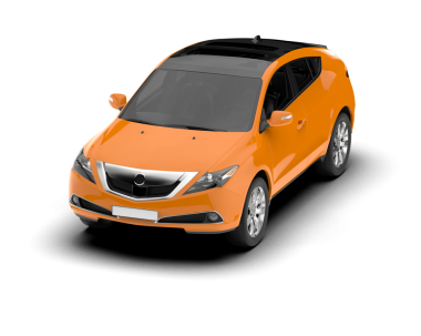 turuncu arka planı olan modern araba.