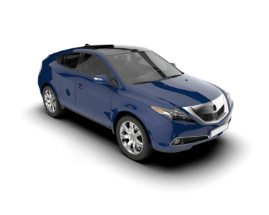 Modern lüks araba beyaz zemin üzerine