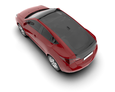 Kırmızı Modern spor araba