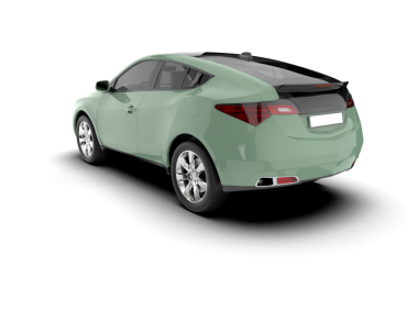 beyaz arkaplanda modern araba.