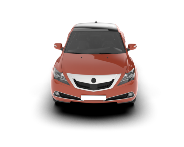 Beyaz arkaplanı olan kırmızı araba