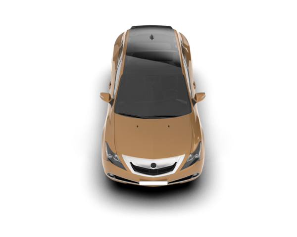 modern şehir arabası beyaz arka planda izole edildi - 3 boyutlu görüntüleme