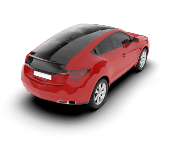 Beyaz arka planda modern lüks bir araba. 3d oluşturma