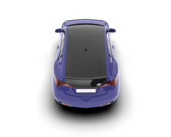 modern araba beyaz arka planda izole edildi. 3 boyutlu çizim - illüstrasyon