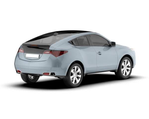 Modern araba beyaz arka planda izole edilmiş. 3 boyutlu - 3 boyutlu.