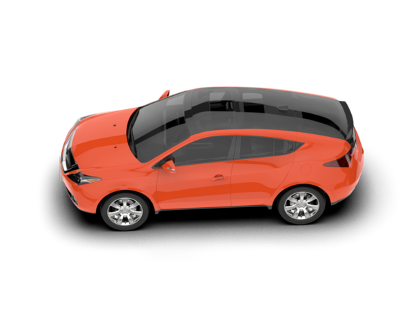 modern araba beyaz arkaplanda izole edildi