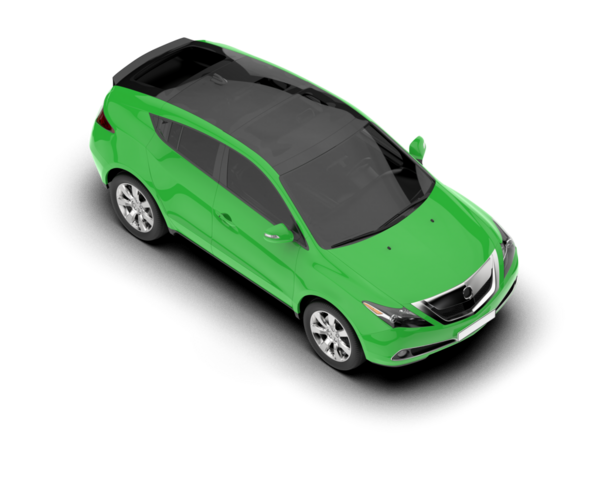 araba beyaz arkaplanda izole edildi