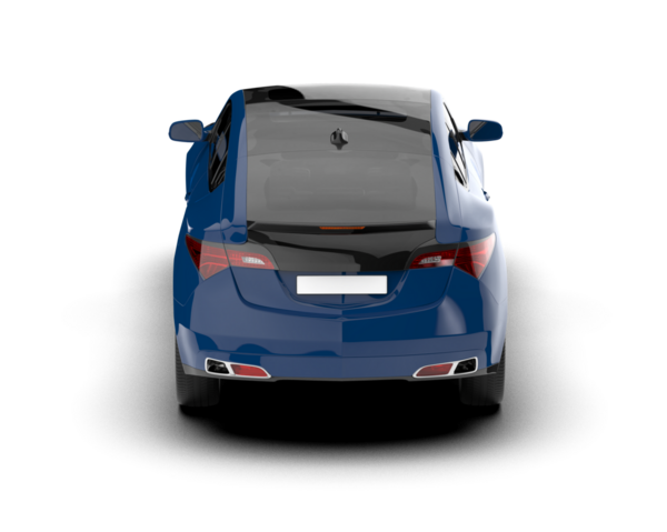 beyaz arkaplanda modern araba