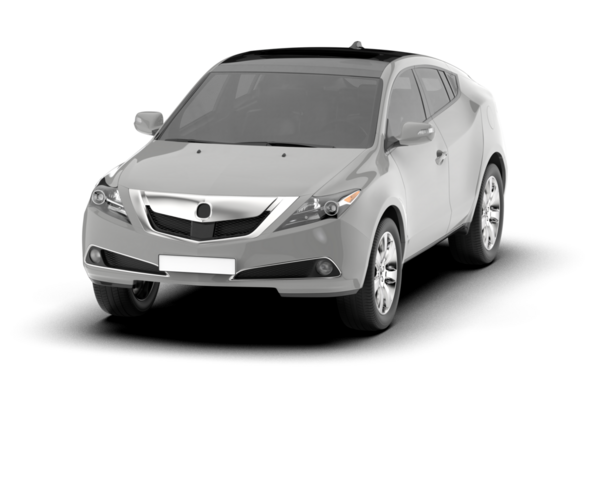 beyaz arkaplanda modern araba