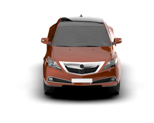 Kırmızı araba, beyaz arka planda izole edilmiş modern SUV. 3d oluşturma.