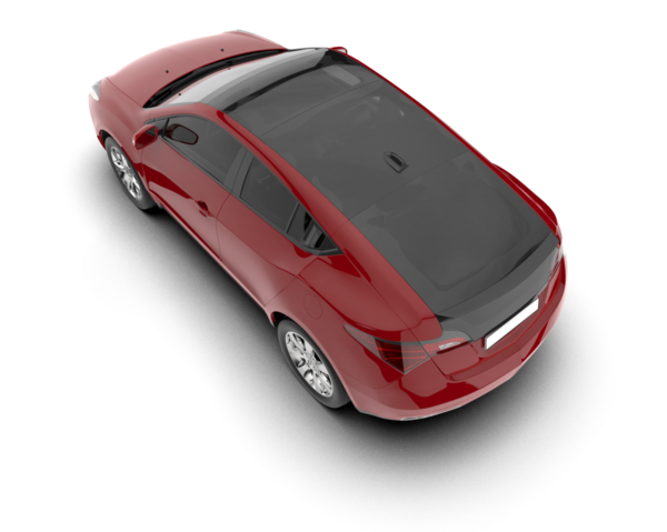 Kırmızı Modern spor araba