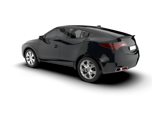 Araba modern, beyaz arka planda. 3d illüstrasyon