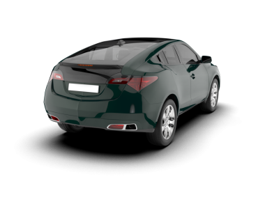 modern araba beyaz arka planda izole edildi. 3 boyutlu çizim - illüstrasyon