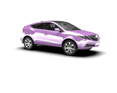 beyaz arka planda izole edilmiş mor lüks araba