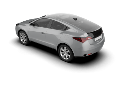 araba beyaz, kırpma yolu üzerinde izole