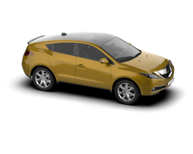 Modern araba arka planda izole edilmiş. 3D görüntüleme - illüstrasyon