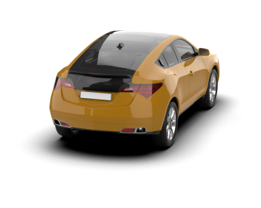 Beyaz arka planda modern lüks SUv.