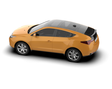 araba beyaz arkaplanda izole edildi