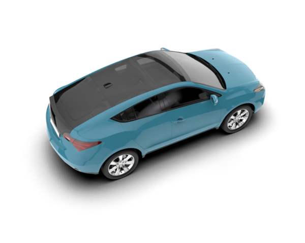 araba beyaz arkaplanda izole edildi