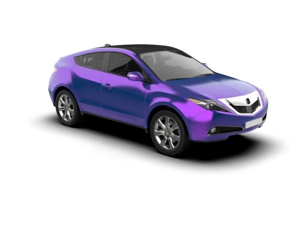 Mor arka planı olan modern araba.